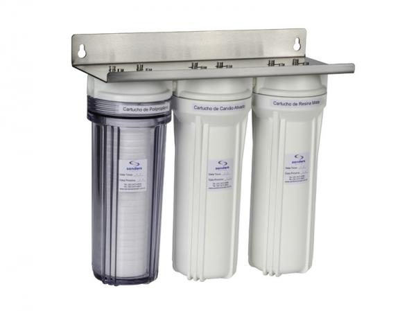 Filtro FS-3. Filtro de 3 estágios para purificação da água.